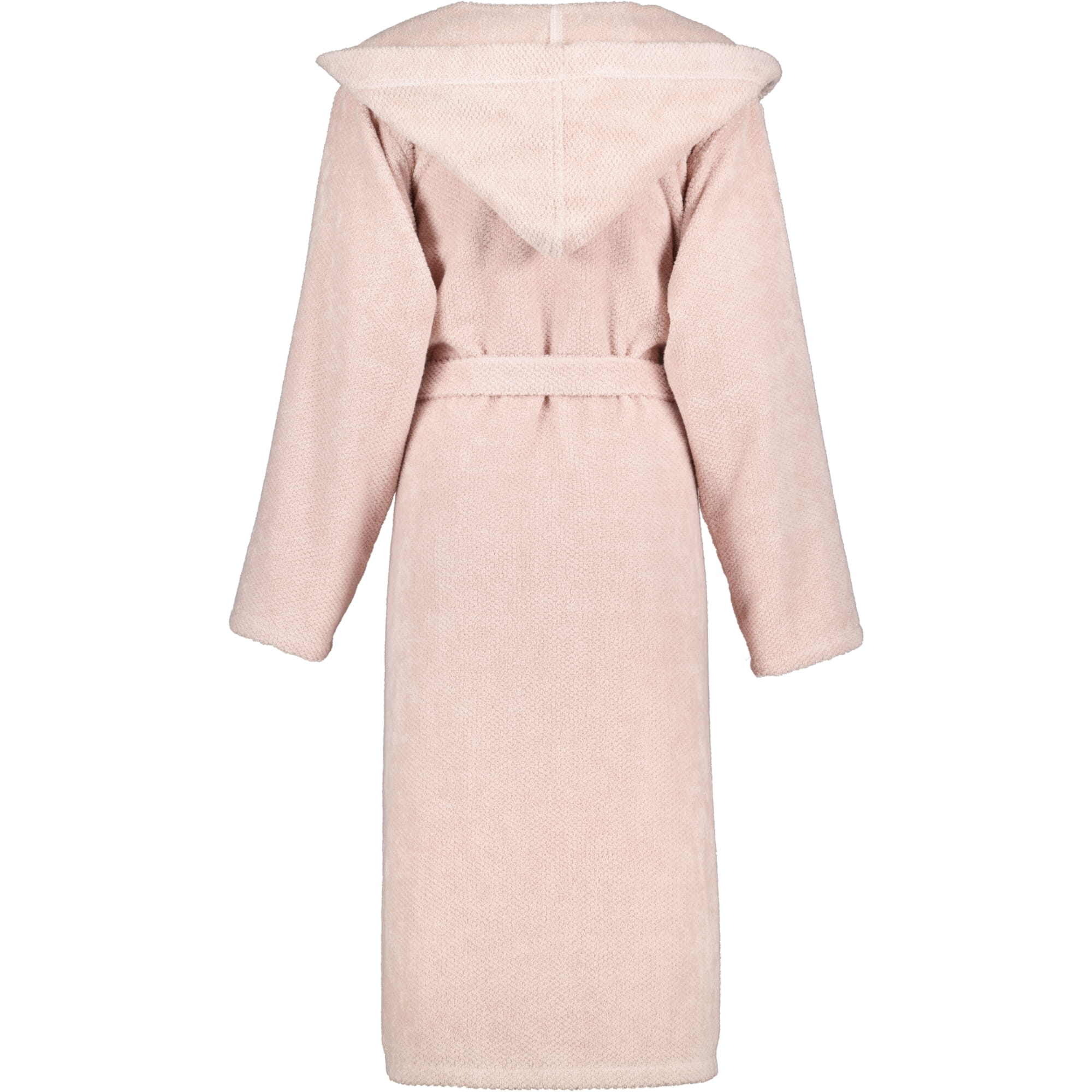 Cawö Damen Bademantel Kapuze Pure 5223 - Farbe: puder - 383