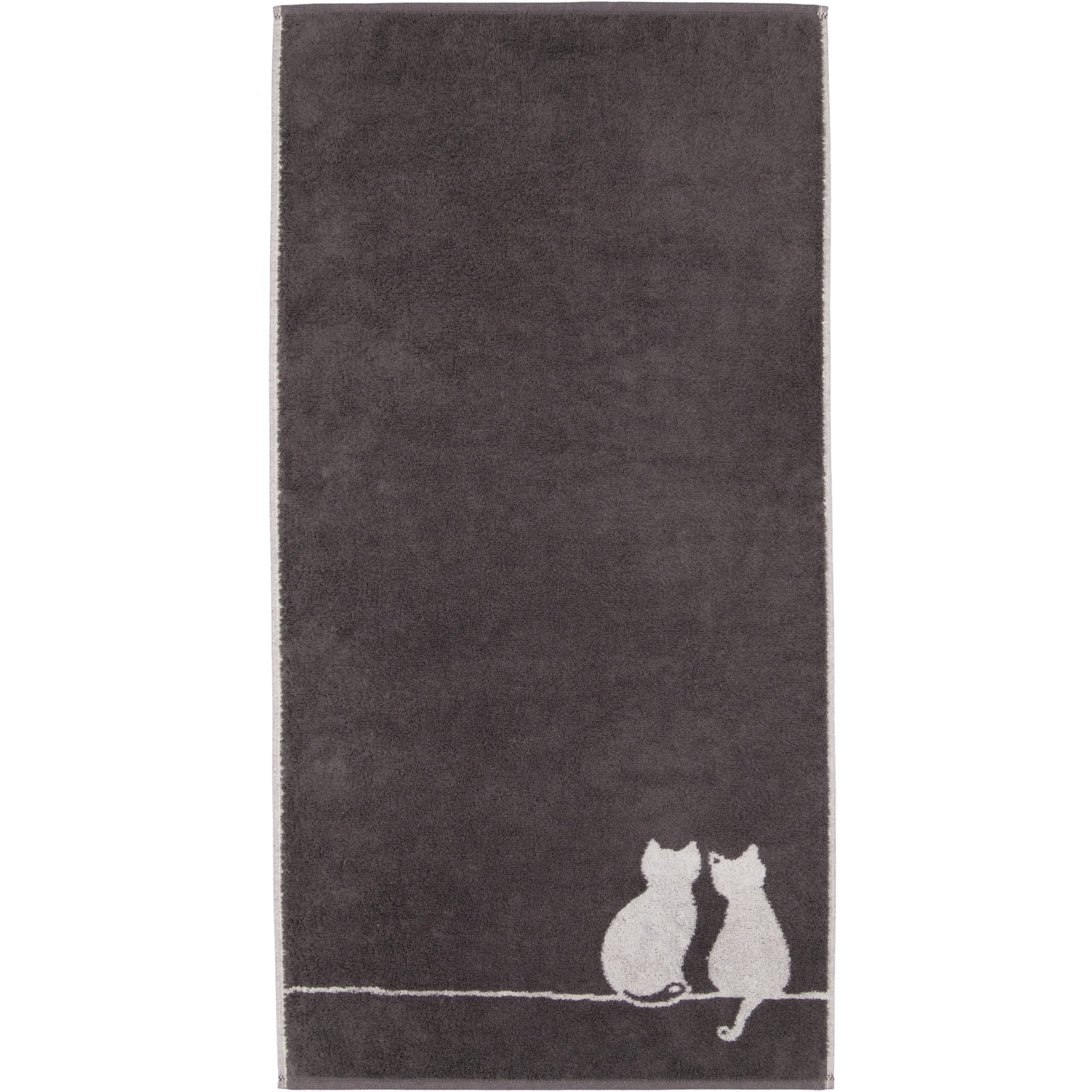 Cawö Handtücher CUTE CATS EDITION You & Me 6263 basalt/platin - 77