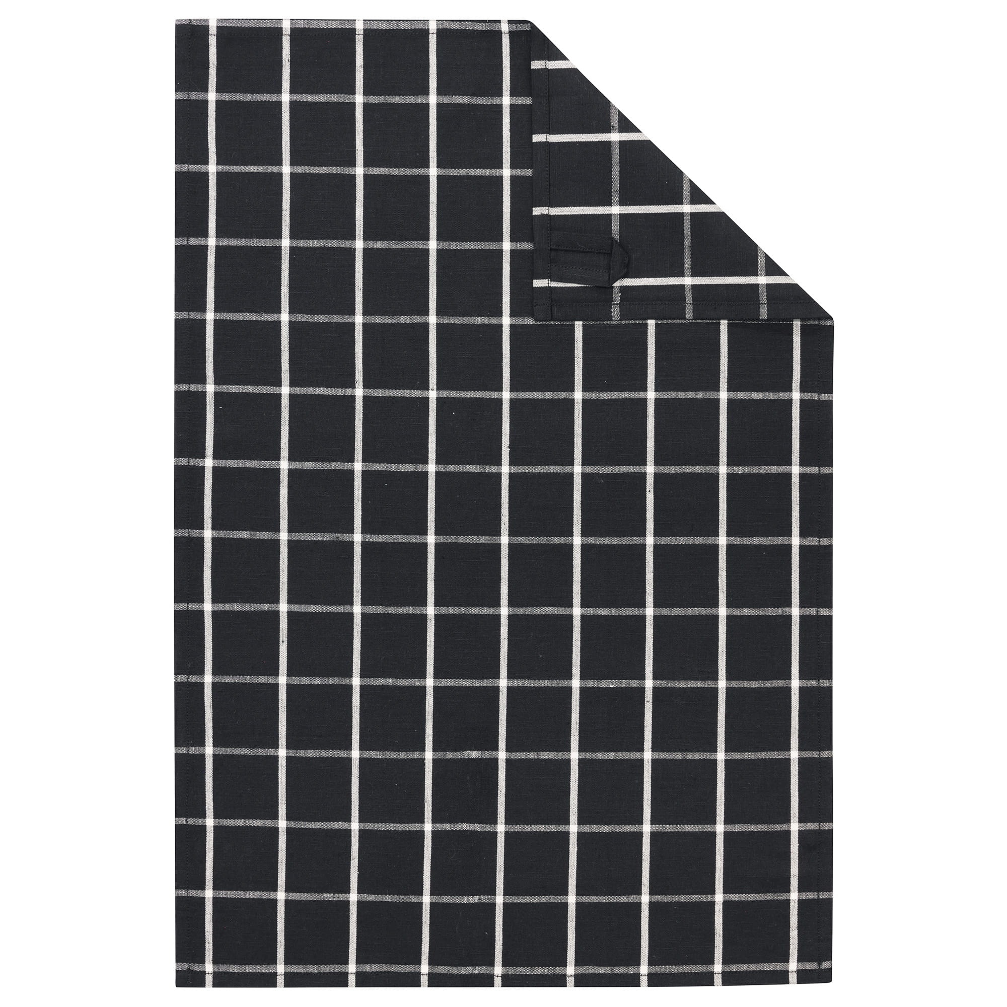 Cawö Cuisine Zoom Karo 123 - Geschirrtuch 50x70 cm - Farbe: schwarz