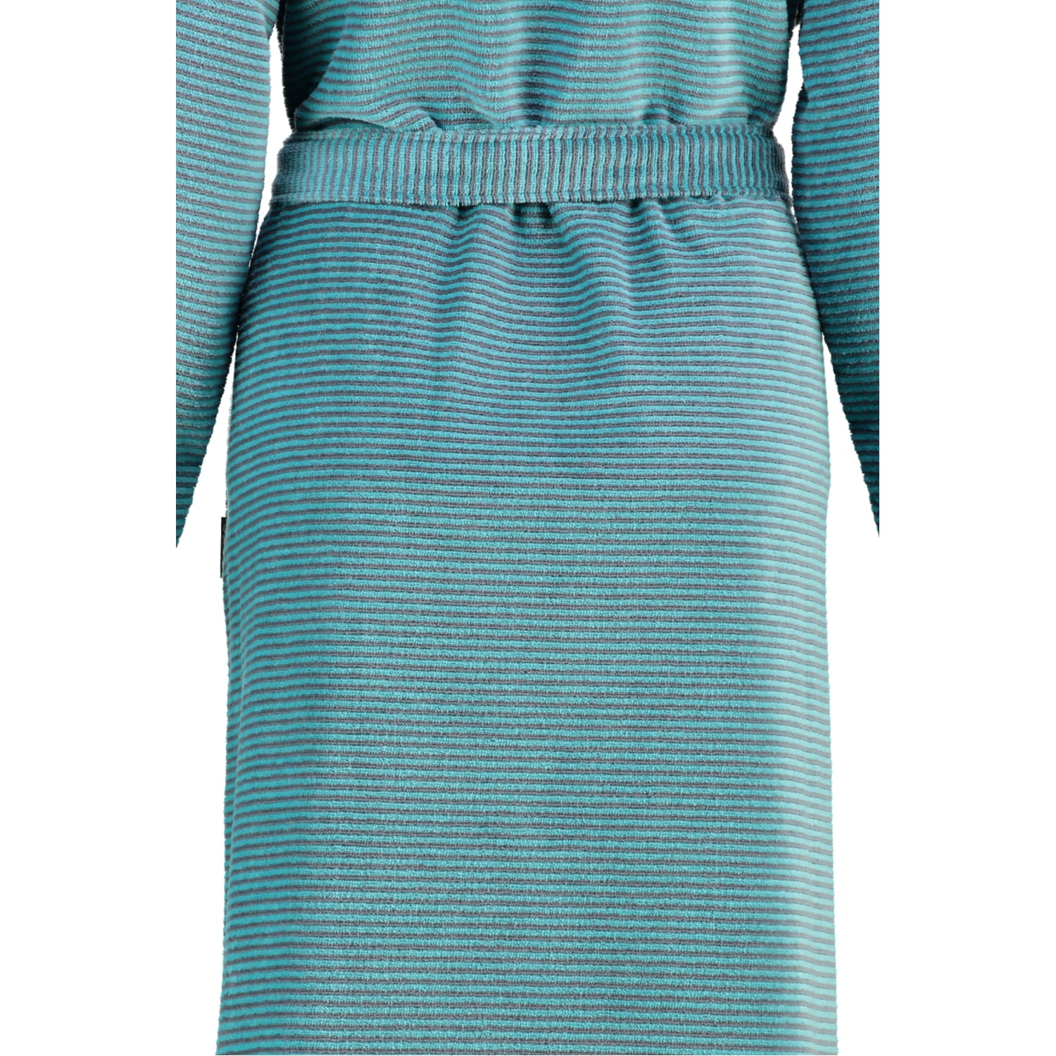 Cawö - Damen Bademantel Two-Tone Kimono 6431- Farbe: türkis - 47 - S