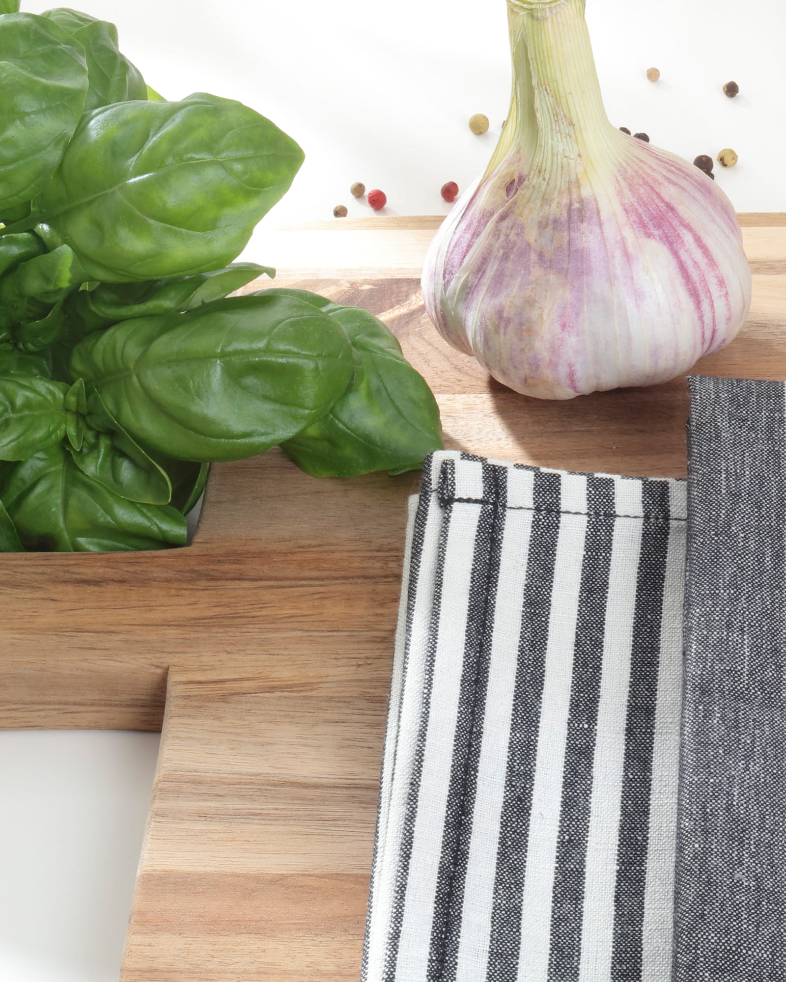 Cawö Cuisine Zoom Streifen 121 - Geschirrtuch 50x700 cm - Farbe: schwarz - 97