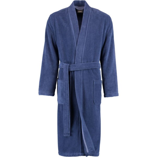 Cawö Home - Herren Bademantel Kimono 823 - Farbe: blau - 11 S
