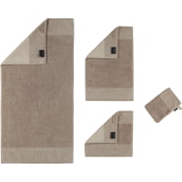 Cawö - Luxury Home Two-Tone 590 - Farbe: sand - 33 Waschhandschuh 16x22 cm