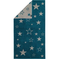 Cawö Christmas Edition Sterne 928 - Farbe: smaragd - 44 Handtuch 50x100 cm