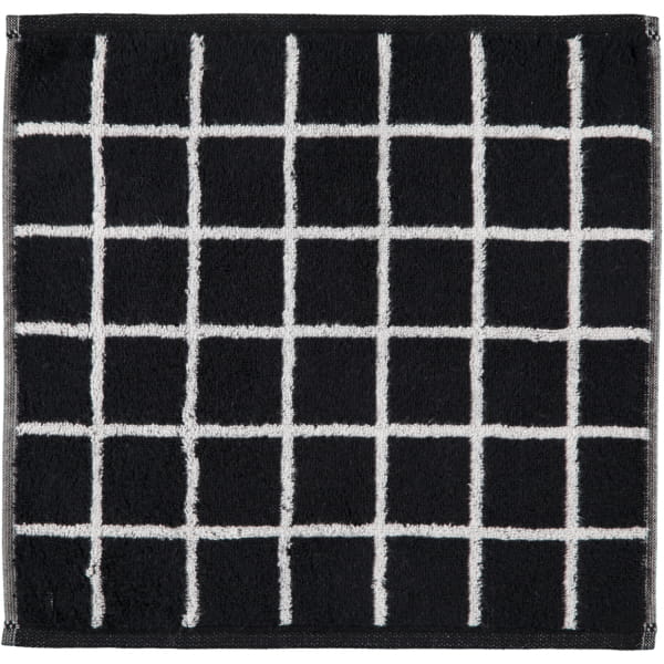 Cawö Zoom Karo 123 - Farbe: schwarz - 97 Saunatuch 80x200 cm