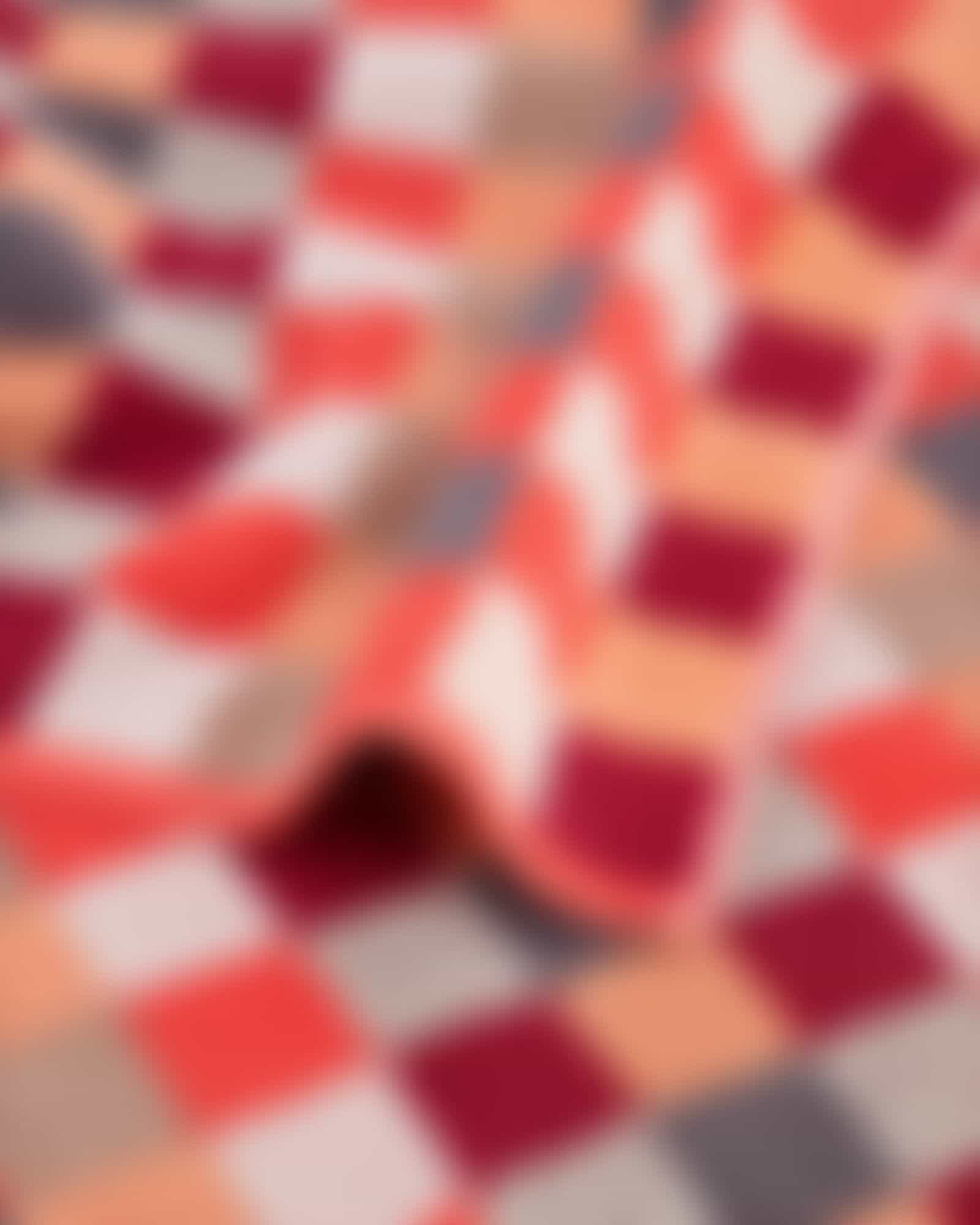 Cawö - Unique Karo 942 - Farbe: koralle - 22 Handtuch 50x100 cm