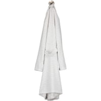 Cawö - Damen Bademantel Kurz Kimono 1214 - Farbe: weiß-silber - 76 XS