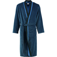 Cawö - Herren Bademantel Kimono 4839 - Farbe: blau/schwarz - 19 S