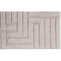 Cawö Home - Badteppich Struktur 1004 - Farbe: silber - 775 70x120 cm