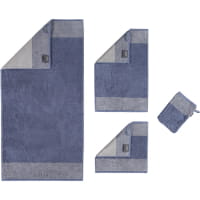 Cawö - Luxury Home Two-Tone 590 - Farbe: nachtblau - 10 Waschhandschuh 16x22 cm