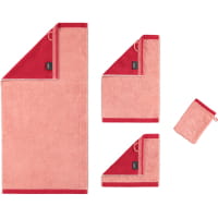 Cawö Plaid Doubleface 7070 - Farbe: rouge - 22 Gästetuch 30x50 cm