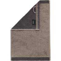 Cawö Plaid Doubleface 7070 - Farbe: graphit - 77 Gästetuch 30x50 cm