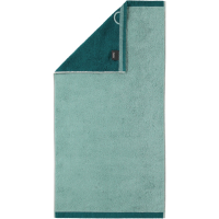 Cawö Plaid Doubleface 7070 - Farbe: seegrün - 44 Handtuch 50x100 cm