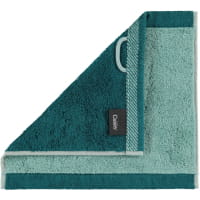 Cawö Plaid Doubleface 7070 - Farbe: seegrün - 44 Seiflappen 30x30 cm