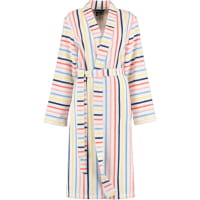 Cawö Damen Bademantel Kimono 3343 - Farbe: weiß-multicolor - 62 XL
