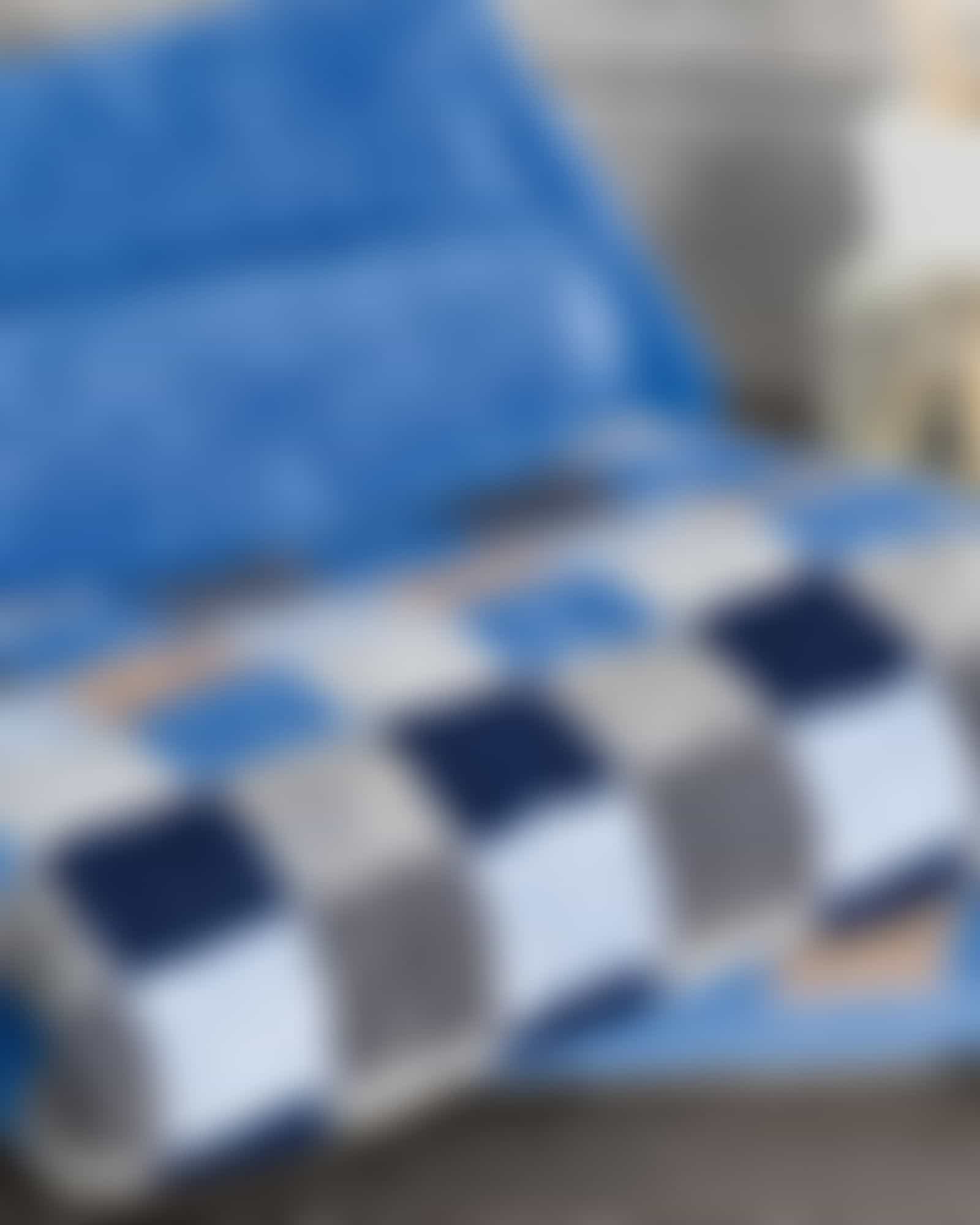 Cawö - Unique Karo 942 - Farbe: saphir - 11 Handtuch 50x100 cm