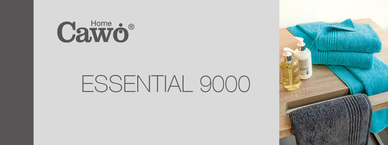 Cawö Essential Uni 9000 - Farbe: anthrazit - 774 Gästetuch 30x50 cm Detailbild 2