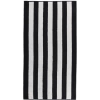 Cawö Zoom Blockstreifen 120 - Farbe: schwarz - 97 Handtuch 50x100 cm