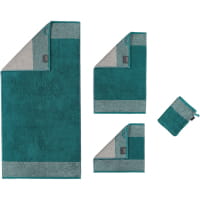 Cawö - Luxury Home Two-Tone 590 - Farbe: smaragd - 44 Seiflappen 30x30 cm