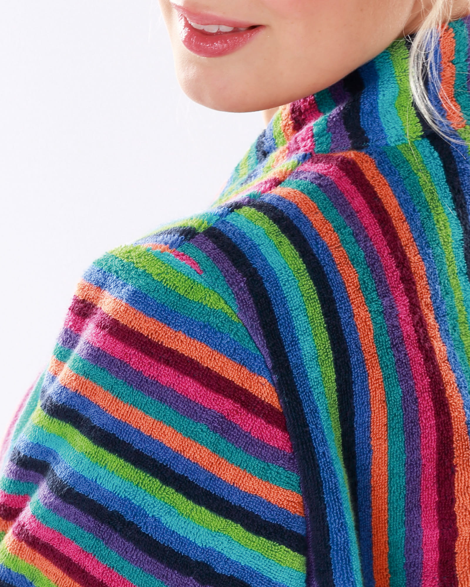 Cawö - Damen Bademantel Walkfrottier - Kimono 7048 - Farbe: 84 - multicolor XS Detailbild 3 Cawö - Damen Bademantel Walkfrottier - Kimono 7048 - Farbe: 84 - multicolor XS Detailbild 3