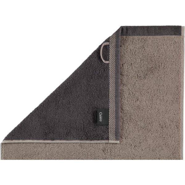 Cawö Plaid Doubleface 7070 - Farbe: graphit - 77 Seiflappen 30x30 cm