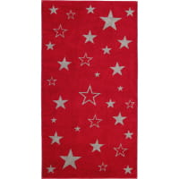 Cawö Christmas Edition Sterne 928 - Farbe: bordeaux - 22 Duschtuch 80x150 cm