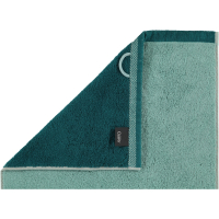 Cawö Plaid Doubleface 7070 - Farbe: seegrün - 44 Seiflappen 30x30 cm