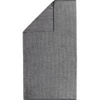 Cawö Zoom Streifen 121 - Farbe: schwarz - 97 Seiflappen 30x30 cm