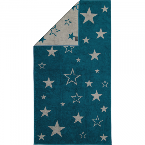 Cawö Christmas Edition Sterne 928 - Farbe: smaragd - 44 Duschtuch 80x150 cm