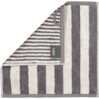 Cawö Handtücher Reverse Wendestreifen 6200 - Farbe: anthrazit - 77 Seiflappen 30x30 cm