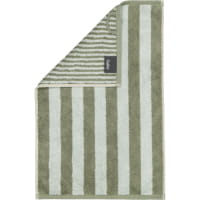 Cawö Handtücher Reverse Wendestreifen 6200 - Farbe: eukalyptus - 44 Gästetuch 30x50 cm