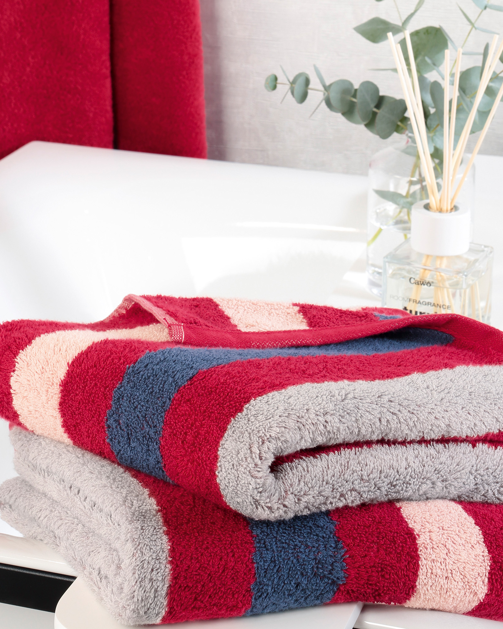Cawö Heritage 4000 - Farbe: bordeaux - 280 Handtuch 50x100 cm Detailbild 2 Cawö Heritage 4000 - Farbe: bordeaux - 280 Handtuch 50x100 cm Detailbild 2