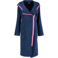 Cawö Damen Bademantel New Zipper RV 6116 - Farbe: navy-pink - 133 Cawö Damen Bademantel New Zipper RV 6116 - Farbe: navy-pink - 133